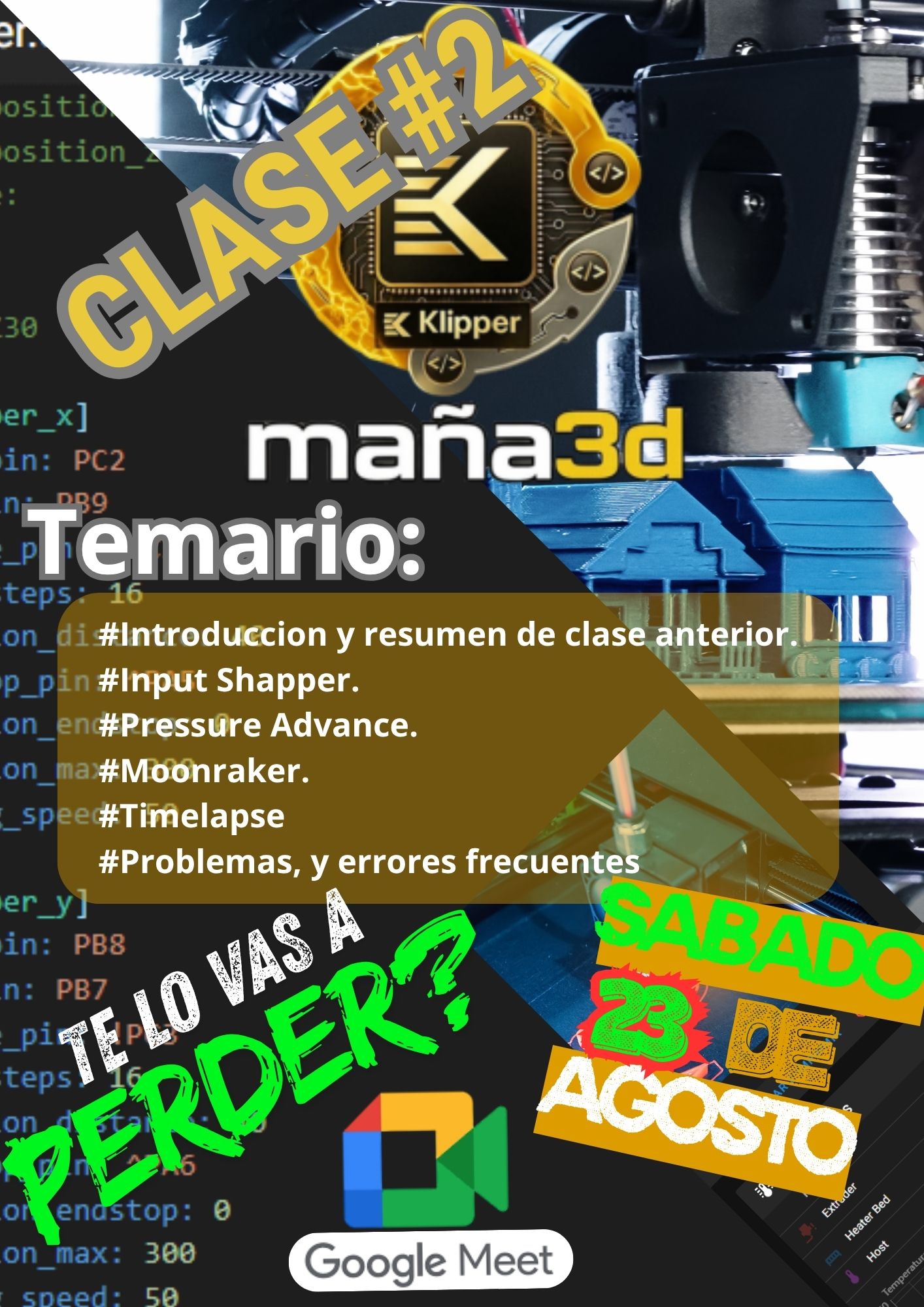 Portada de la Masterclass de Klipper